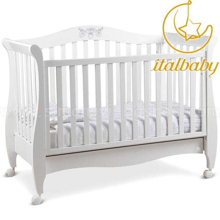 Italbaby Wooden children's bed Magnifique RomanticWhite 070.1300-0805