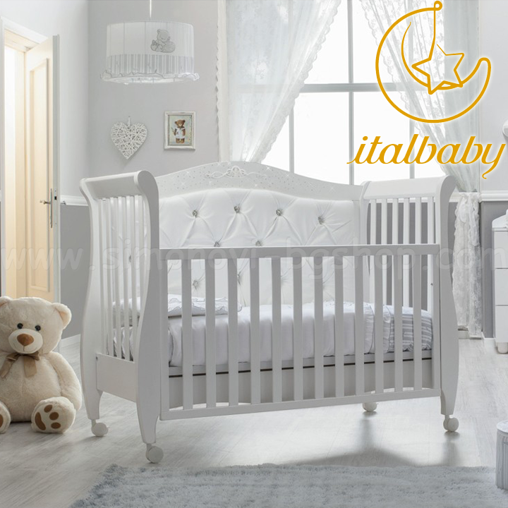 Italbaby Wooden children's bed Magnifique LUX White 070.1350-05