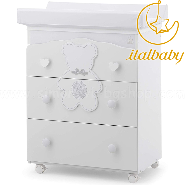 Italbaby Bathtub Chest and Fiocco White070.7022-0285