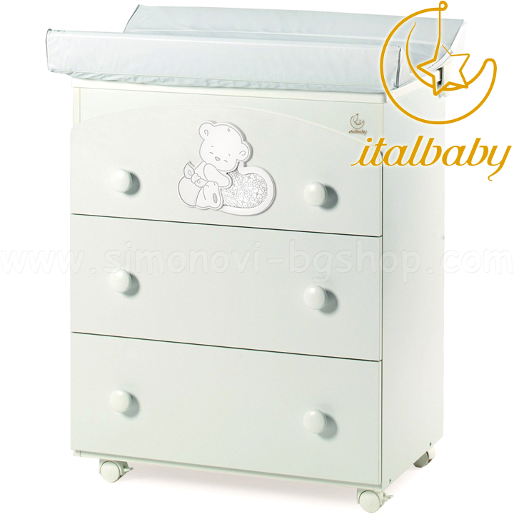 Italbaby Bathtub Chest and Baby Love White 070.7022-0405
