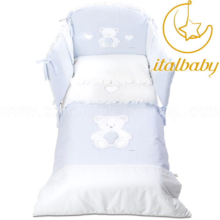 *Italbaby  4. 70130 Peluche Blue 120.0007-2