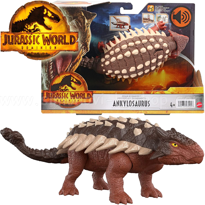 * Jurassic World DominionRoar Strikers  Ankylosaurus Bumpy HDX36