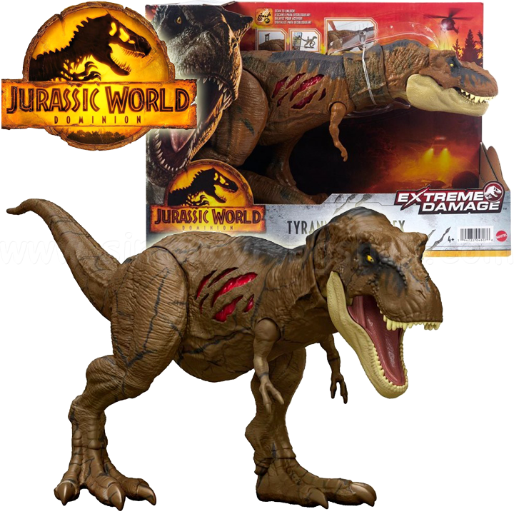 * Jurassic World Dominion Extreme Damage  Dinosaur Tyrranosaurus Rex HGC19