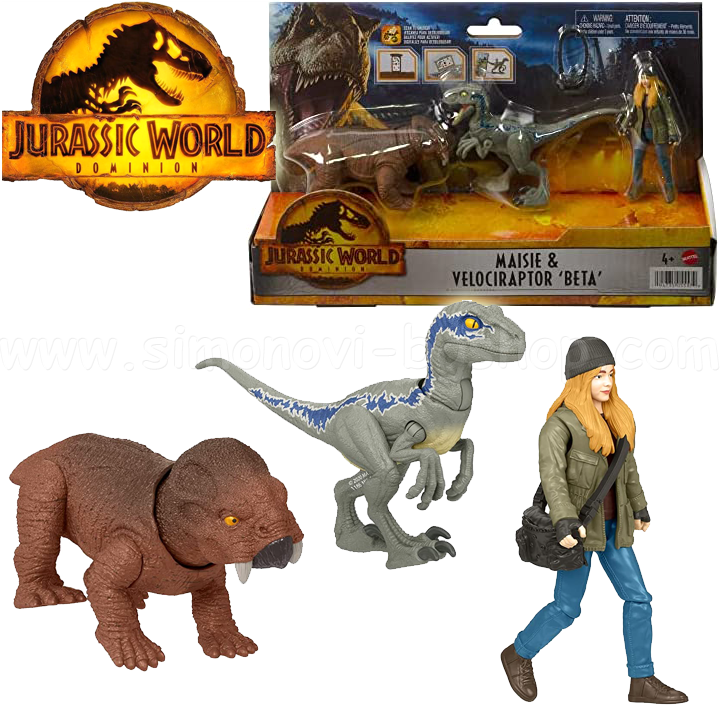 * Jurassic World Dominion Maisie & Velociraptor Beta Playset HGP78