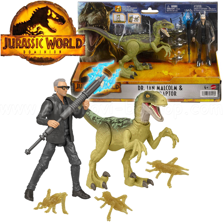* Jurassic World Dominion Dr. Ian Malcolm & VelociraptorHGP77