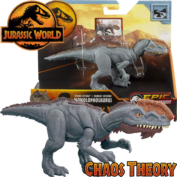 * Jurassic World Chaos Theory  Strike Attack Monolophosaurus HTK64