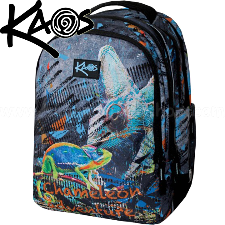 2023 Kaos Ergonomic School Backpack 2in1 Chameleon Adventure 44869
