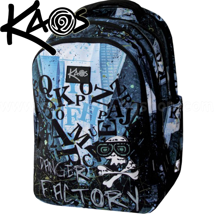 2023 Kaos Ergonomic School Backpack 2in1 Danger Factory 44872