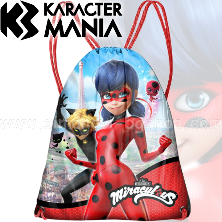 Mirraculous Sports Bag Ladybug and Cataract 34935 KaracterMania