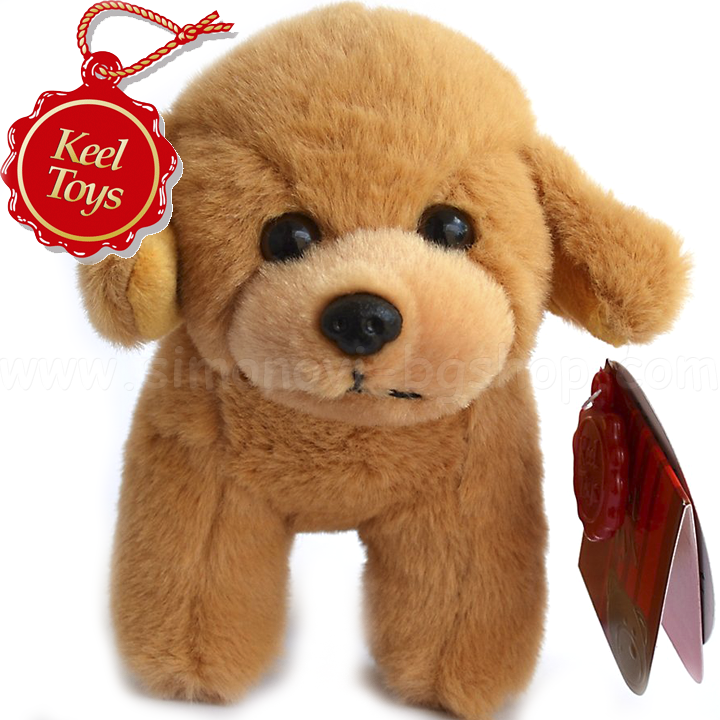 Keel Toys Teddy puppy with a light brown sound SD9946