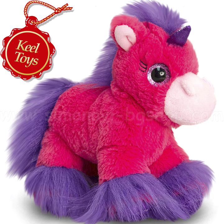 Keel Toys Plush Unicorn in Purple and Purple SF0347