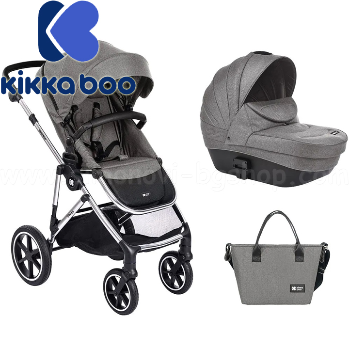 KikkaBoo Combined stroller 2 in 1 Thea Light Gray 31001020111