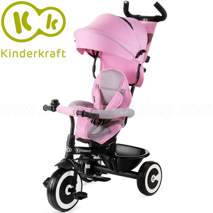 KinderKraft Aston Children's Tricycle 3in1 Pink