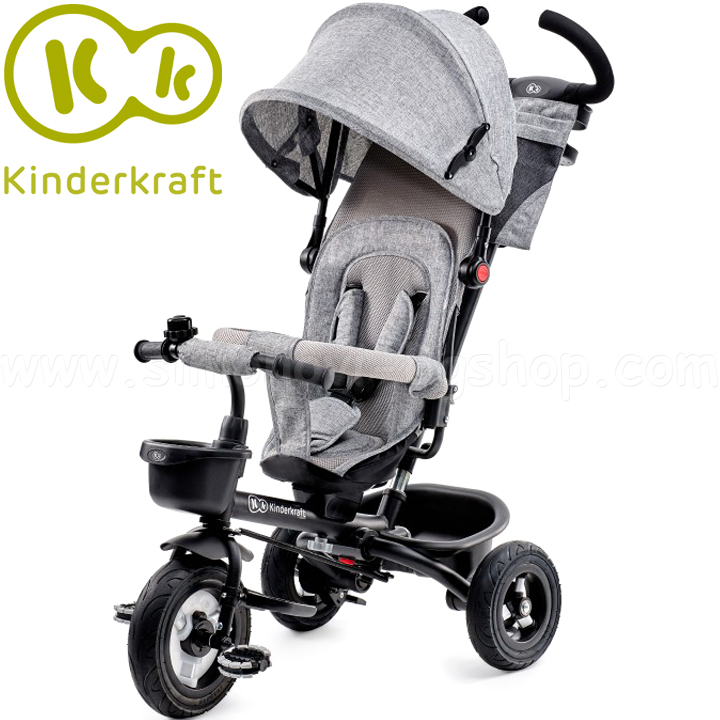 KinderKraft Aveo Kids Tricycle 3in1 Gray