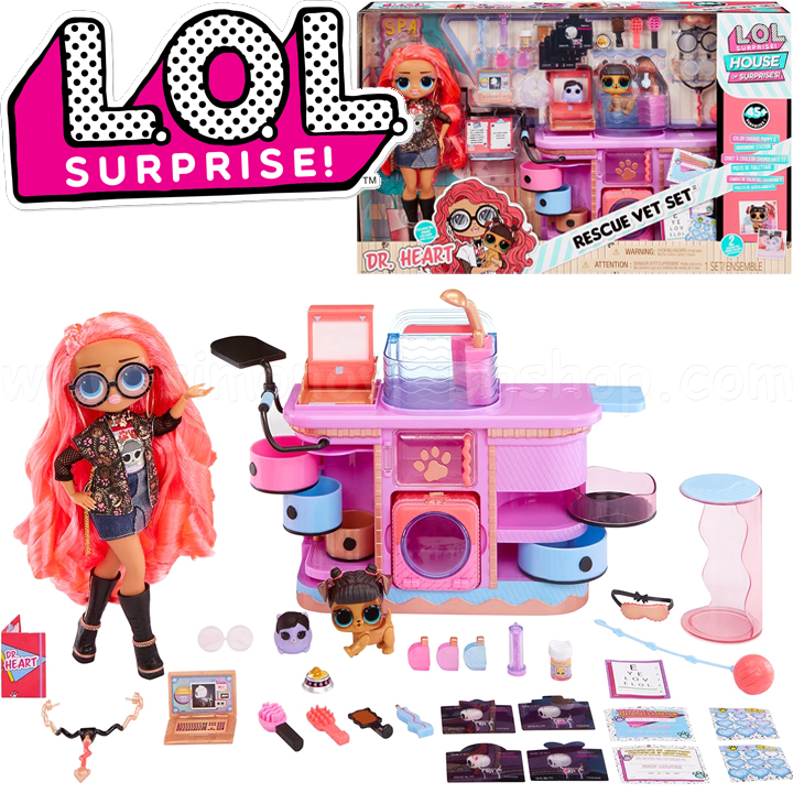 L.O.L. Surprise House -    I AM-Rescue Vet Set 591559