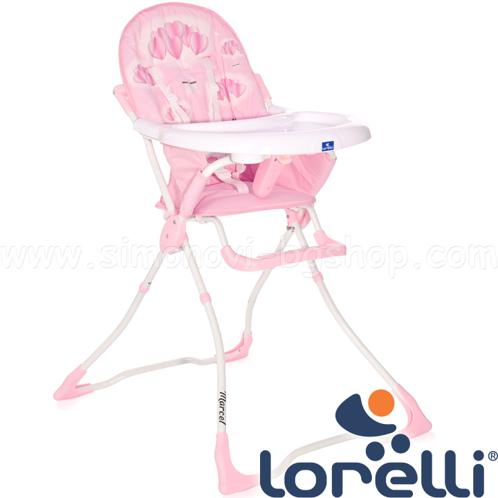 Scaun Lorelli Classic Dining Marcel Pink Hearts 10100322111