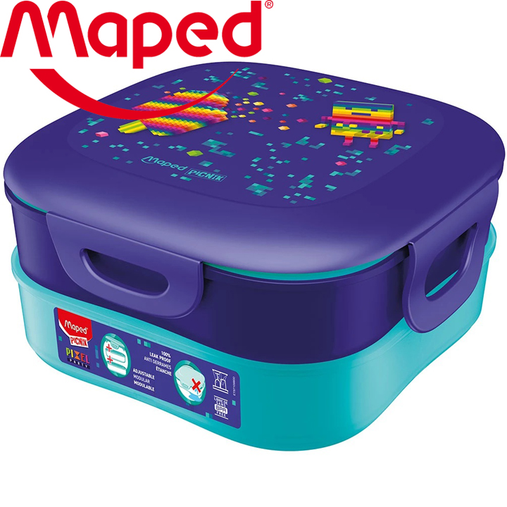 Maped Concept Kids Кутия за храна 3в1 Pixel Party 9871098 Maped Concept Kids Кутия за храна 3в1 Pixel Party 9871098