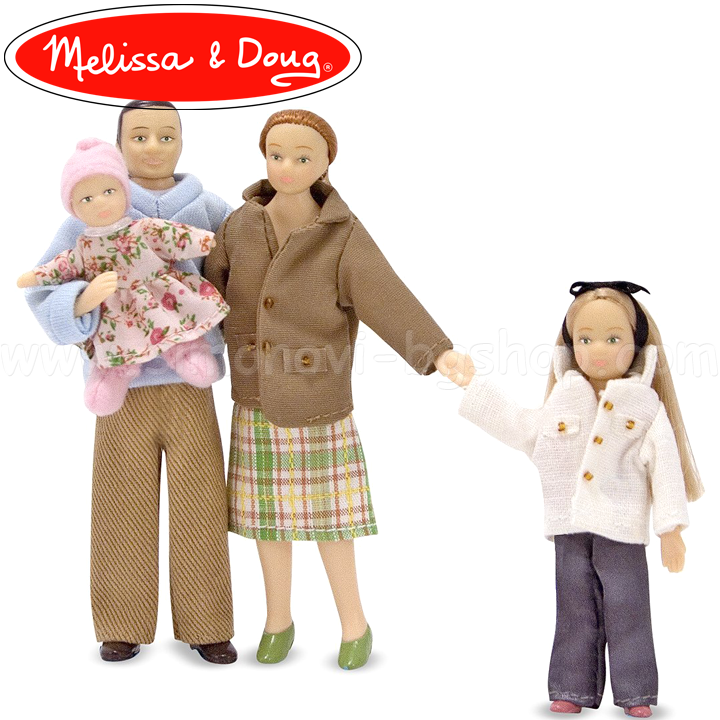 Melissa & Doug Family Dolls - Caucasian 12587