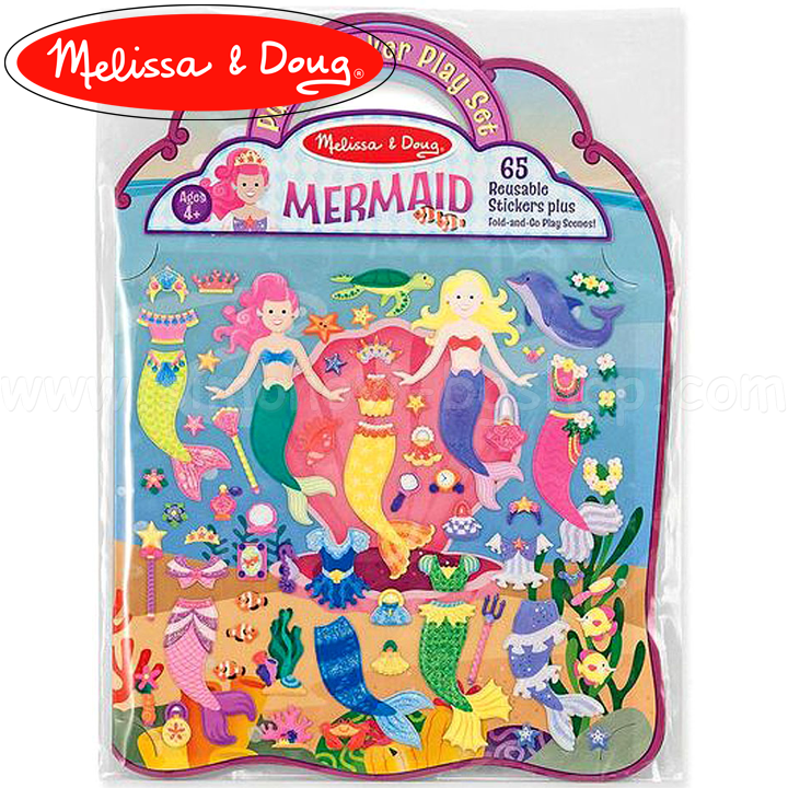 * Melissa & Doug Stickers Puffy Mermaid 19413