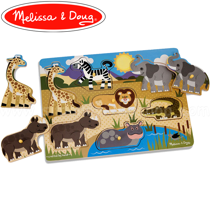* Melissa & Doug Wooden Puzzle - Safari 19054