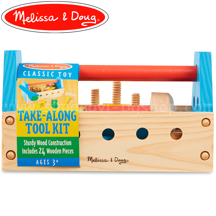 * Melissa & Doug unelte de lemn într-o cutie 10494