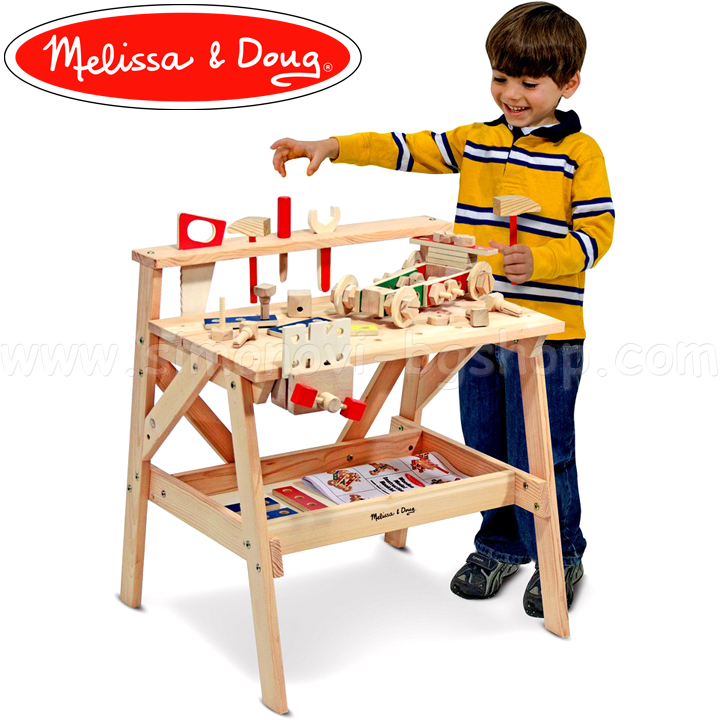 * Melissa & Doug pentru copii din lemn 12369 atelier