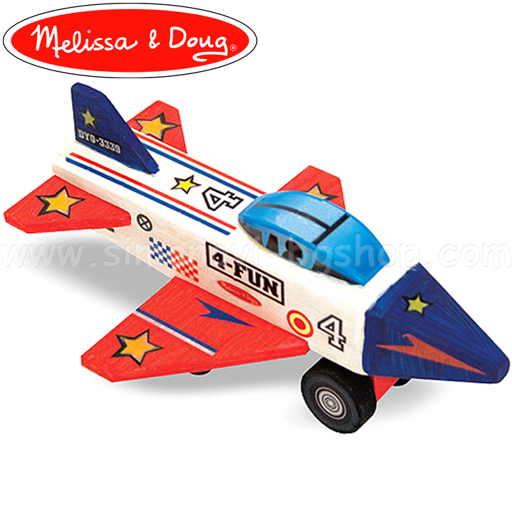 * Melissa & Doug face un avion de lemn pata 13339