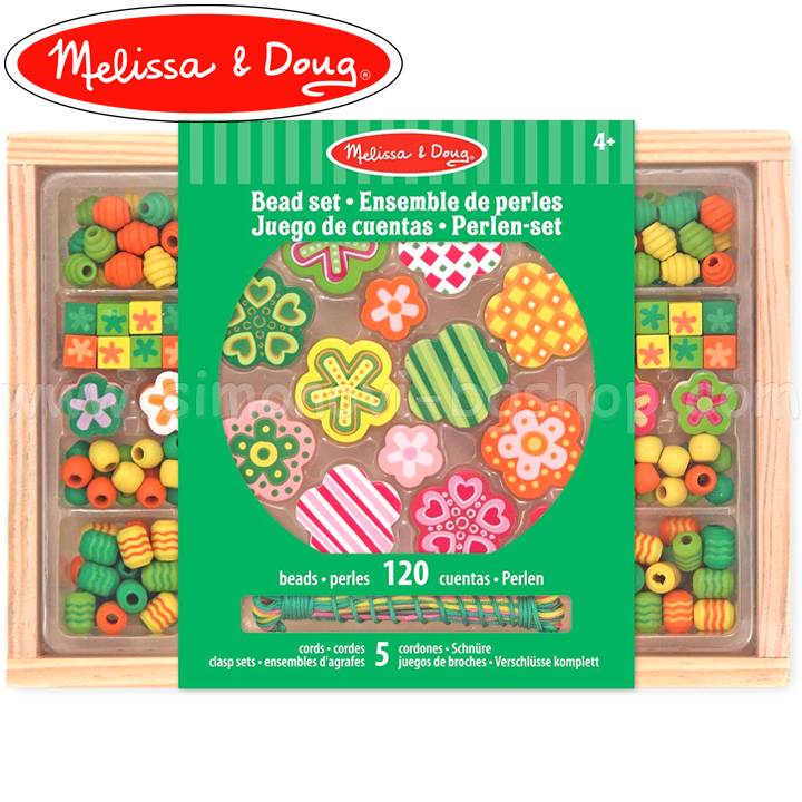 * Melissa & Doug flori bijuterii din lemn 14178