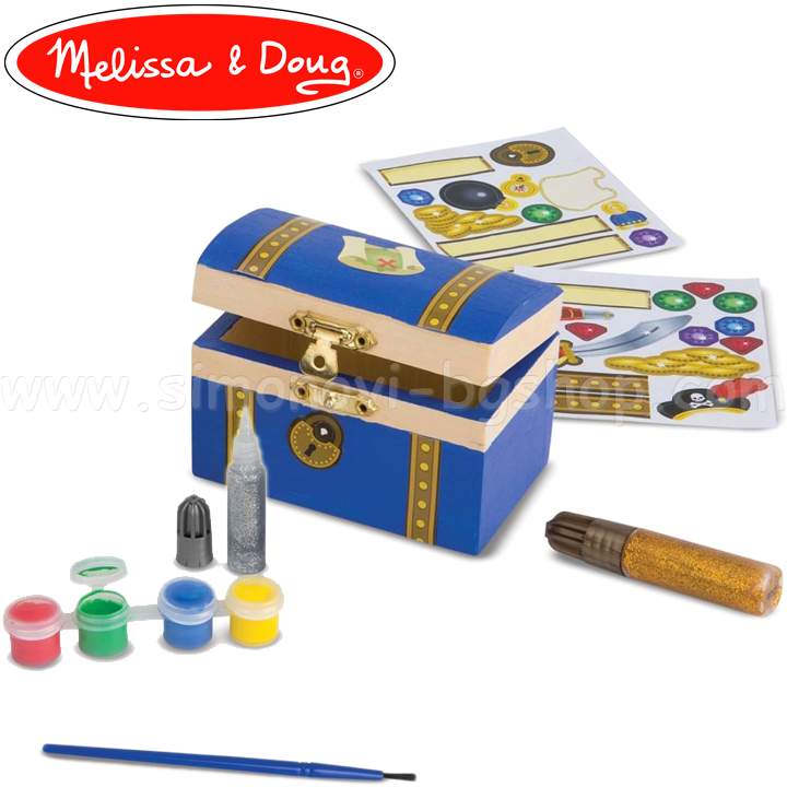 * Melissa & Doug Asigurați-vă caseta Pirate 18851 în piept