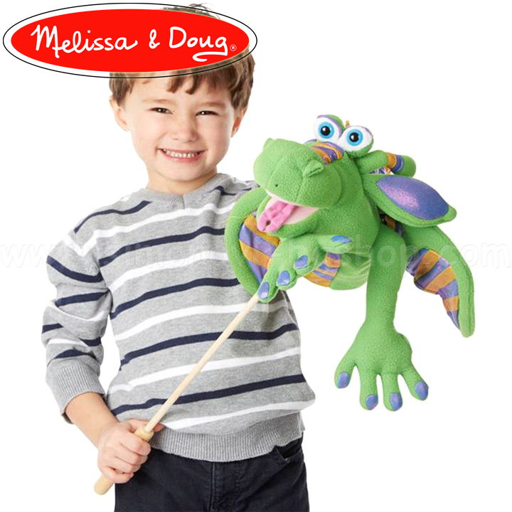 * Melissa & Doug Jucărie pentru teatru de păpuși Dragon 40360