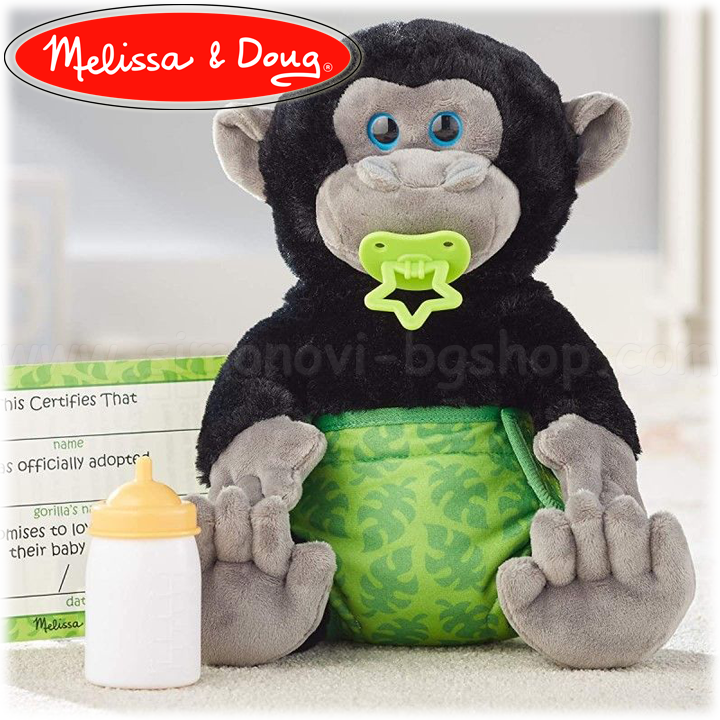 * Melissa & Doug Jucărie de plus 25 cm Baby Gorilla 40451