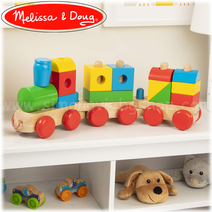 * Melissa & Doug Tren din lemn snur 40544