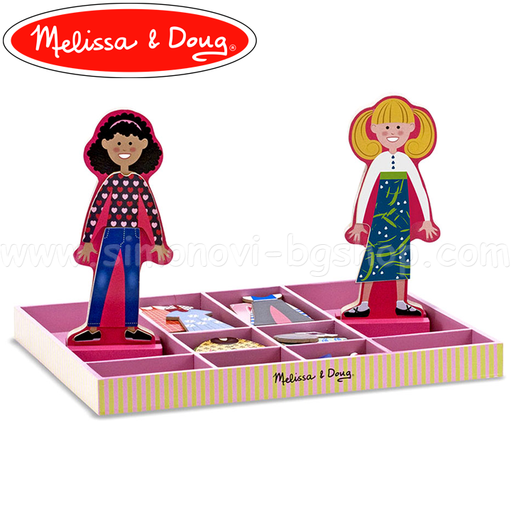 Melissa & Doug Abby & Emma with Magnetic Clothes 14940