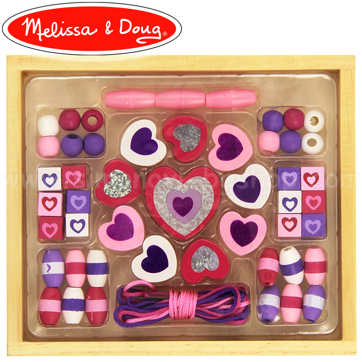 Melissa & Doug inimile bijuterii din lemn 19495
