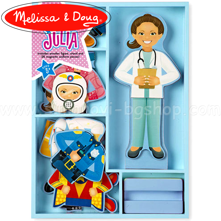 Melissa & Doug Julia with Magnetic Clothes 15164