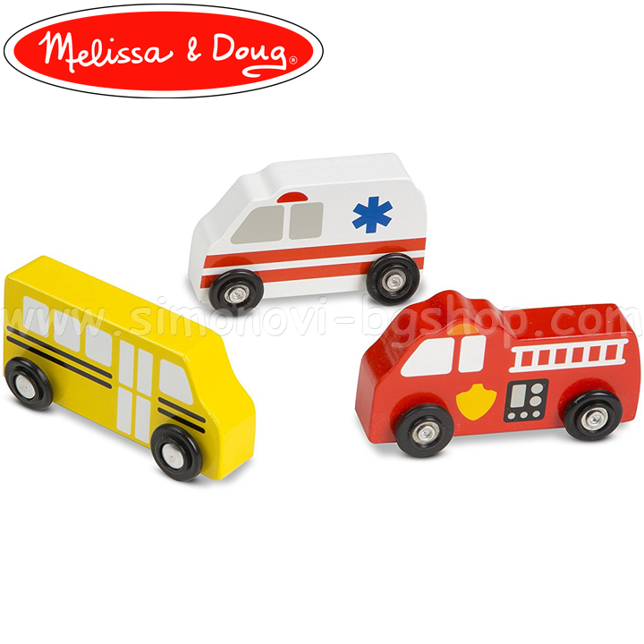 * Melissa & Doug Wooden City Vehicles 13170