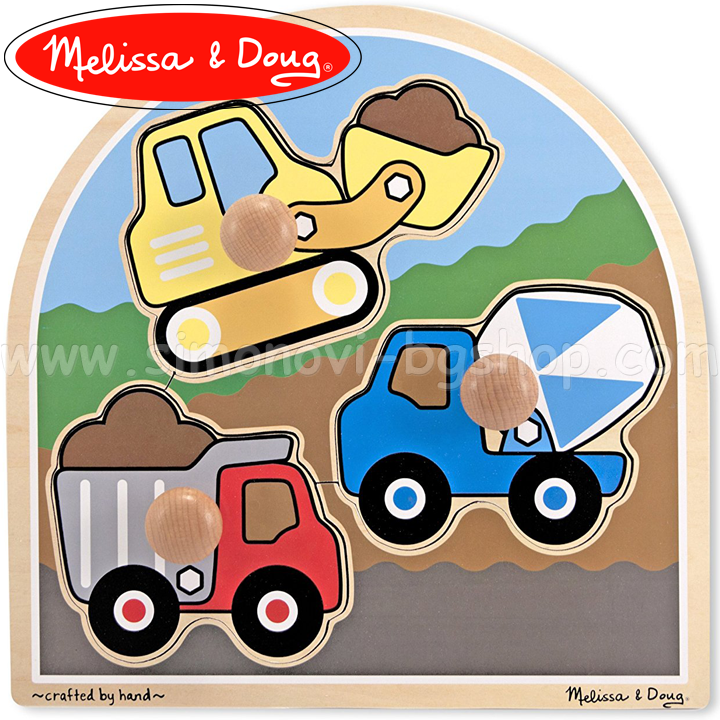 * Melissa & Doug Wooden Puzzle Trucks 13395