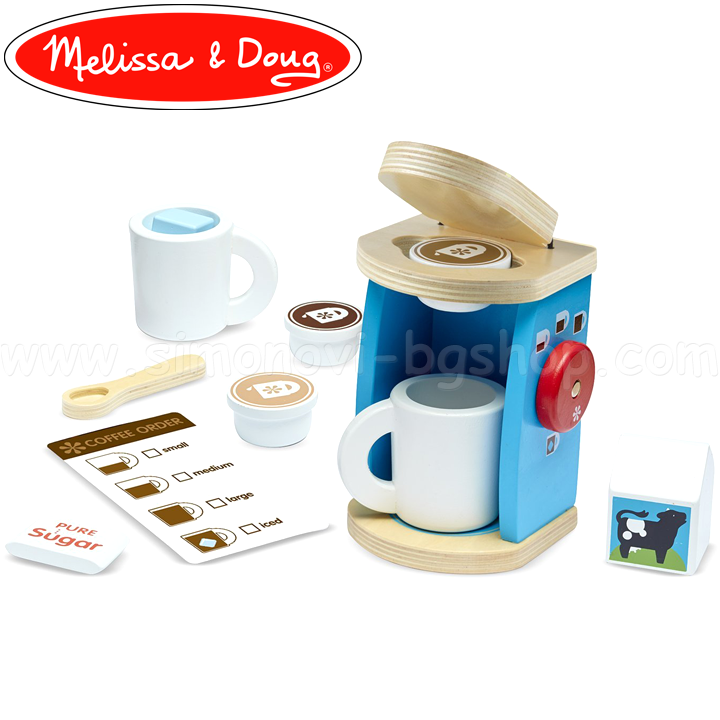 Melissa & Doug din lemn 19840 mixerMelissa & Doug Set de cafea din lemn 19842