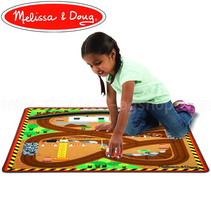 Melissa & Doug Vehicule mat din lemn pentru constructii site-ului 19 407
