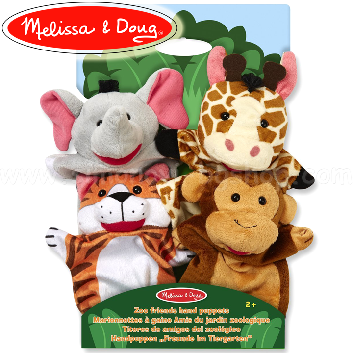 Melissa & Doug Teatrul de păpuși cu degetele ZOO 19081