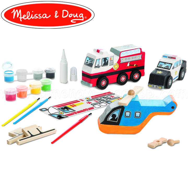 Melissa & Doug Face o pata de lemn 19528 vehicul