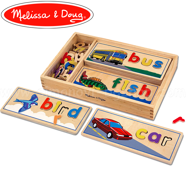 * Melissa & Doug Wooden Set - Order the letters 12940
