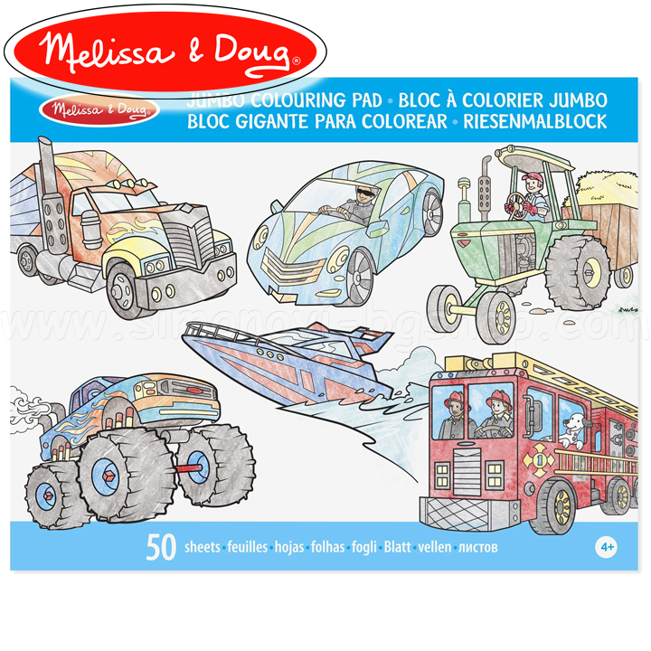 * Melissa & Doug Vehicle Coloring Kit 14205