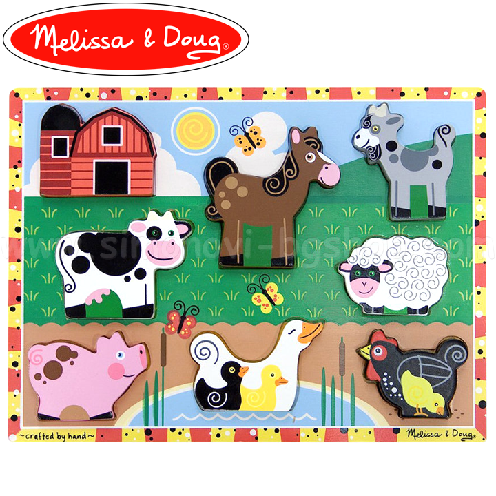 Melissa & Doug puzzle shapes 5h. 12053Melissa & Doug Puzzle Farm 8am. 13723