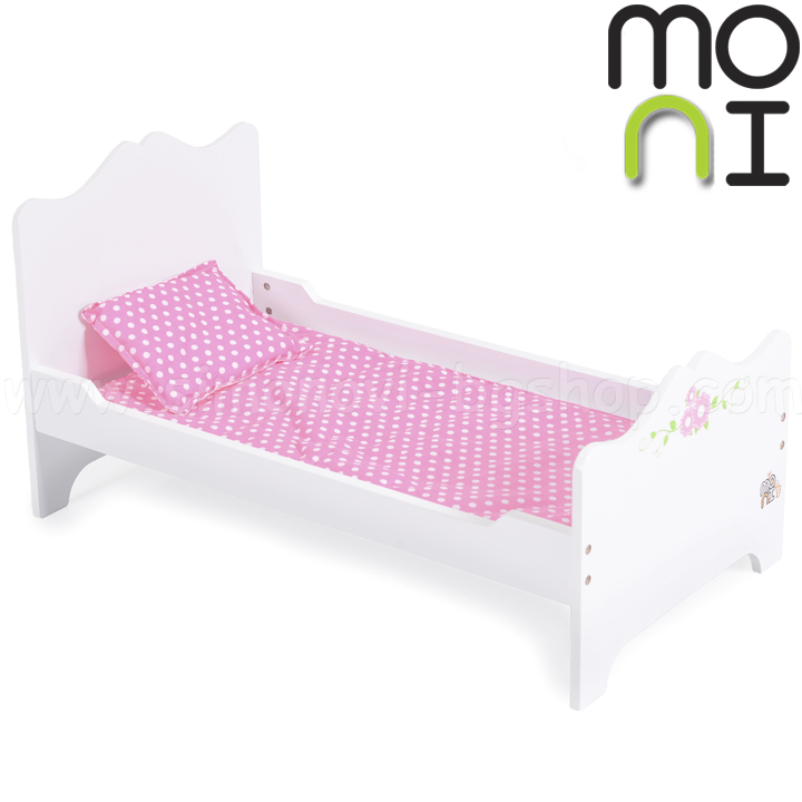 * Moni Wooden doll bed in white B019