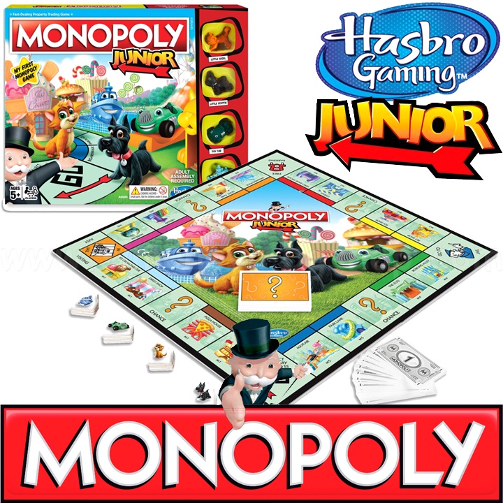 * Hasbro Gaming Семейна игра Монополи Junior А6984 * Hasbro Gaming Семейна игра Монополи Junior А6984