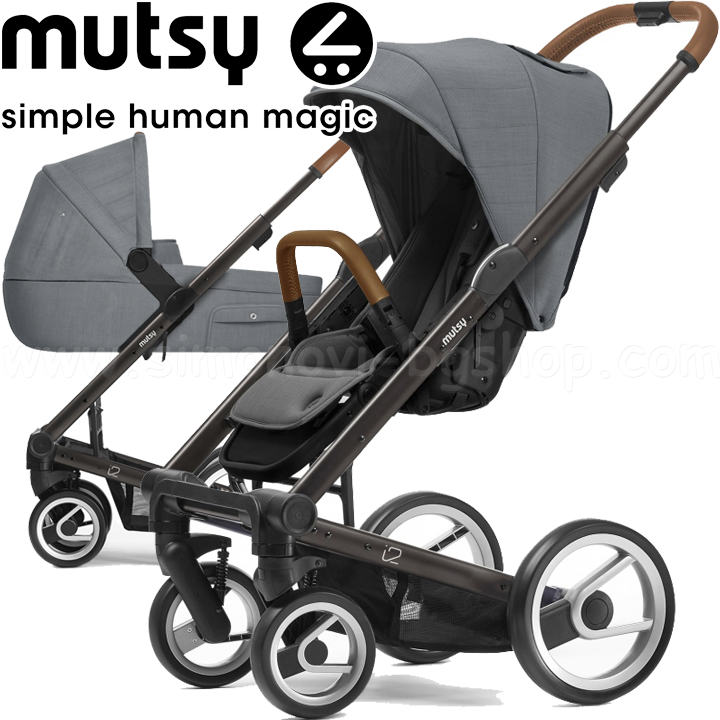 Mutsy 2in1 i2 Heritage Black Brown Concrete