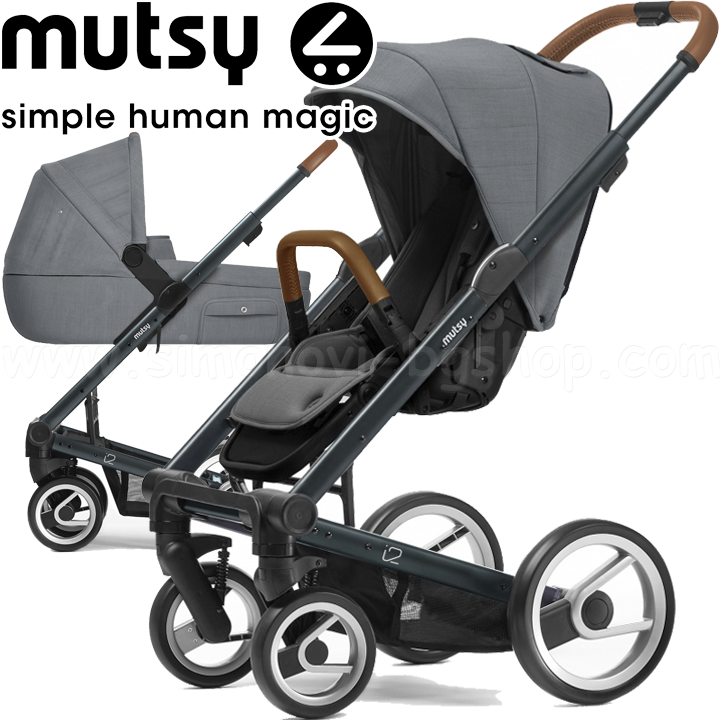 Mutsy 2in1 i2 Heritage Green Blue Concrete
