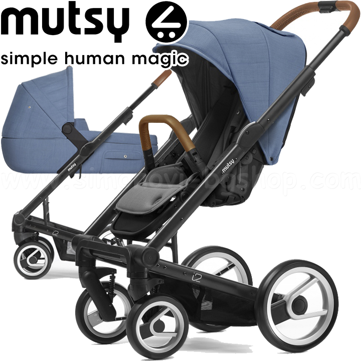 Mutsy 2in1 i2 Heritage Black Bright Blue