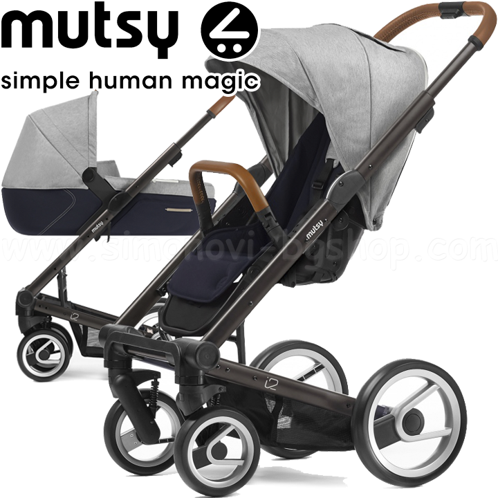 Mutsy 2in1 i2 Pure Black Brown Fog